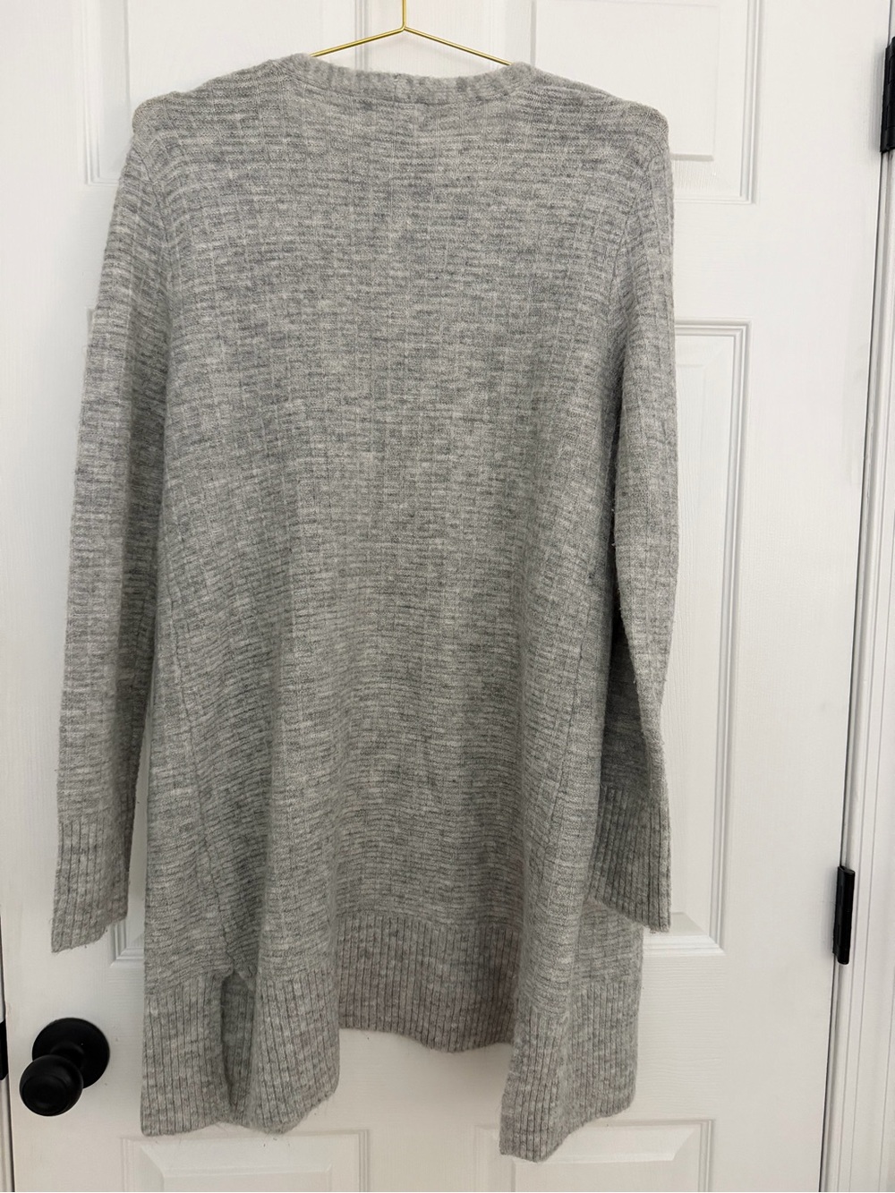 Universal Thread Light Gray Open-Front Ribbed Cardigan - Picture 6 of 6